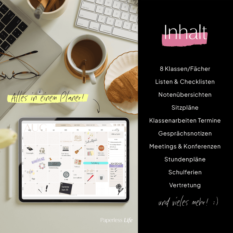 Digitaler Lehrerkalender Grundschule 24/25 "Der Gamechanger" - für GoodNotes & Co.