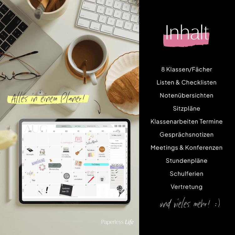 Digitaler Lehrerkalender Grundschule 24/25 "Der Gamechanger" - für GoodNotes & Co.