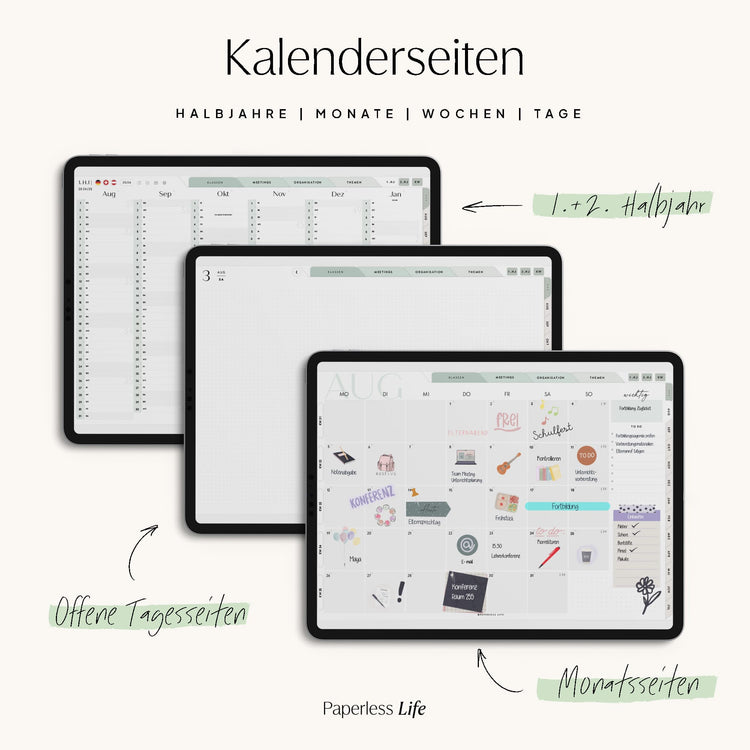 Digitaler Lehrerkalender Grundschule 24/25 "Der Gamechanger" - für GoodNotes & Co.