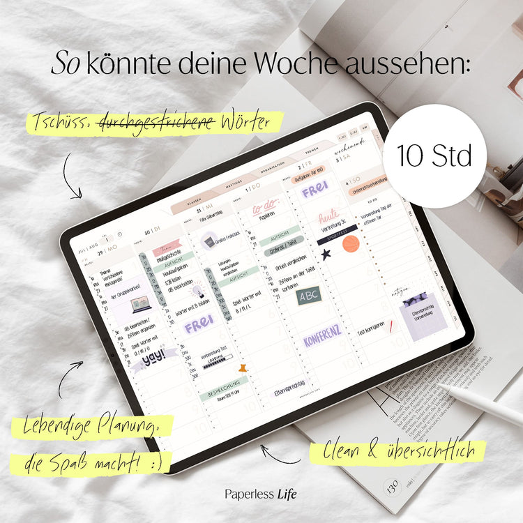 Digitaler Lehrerkalender Grundschule 24/25 "Der Gamechanger" - für GoodNotes & Co.
