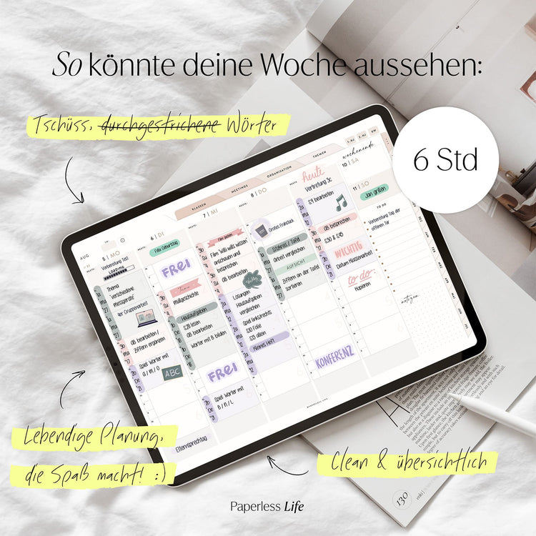 Digitaler Lehrerkalender Grundschule 24/25 "Der Gamechanger" - für GoodNotes & Co.