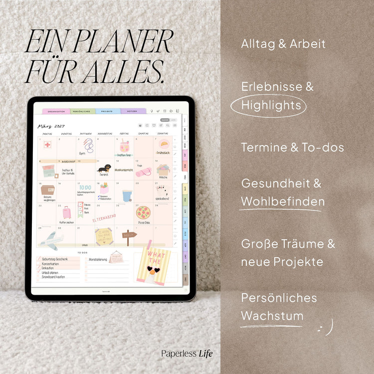 Digitaler Planer 2027 | Der Gamechanger
