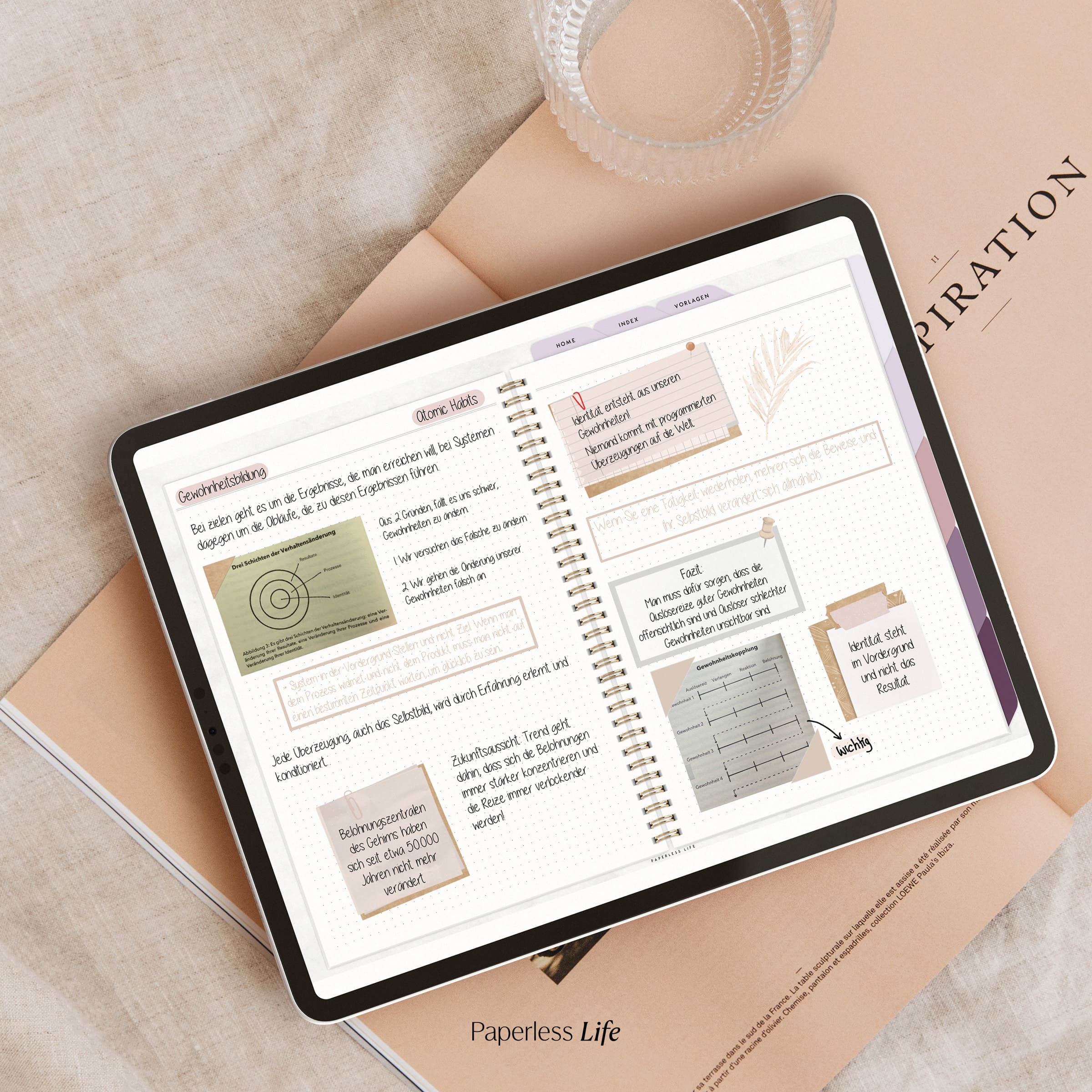 Digitales Notizbuch "Endlich Papierlos" - 5 Reiter