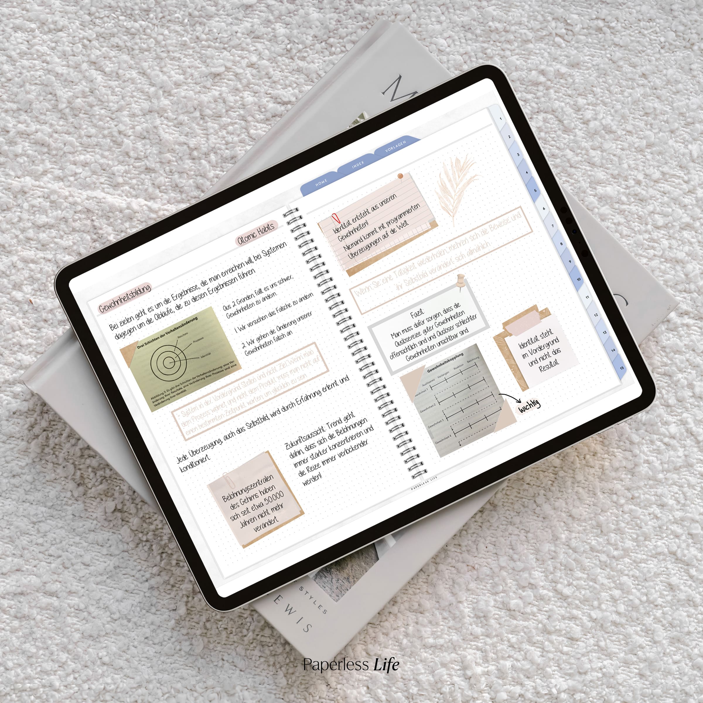 Digitales Notizbuch "Endlich Papierlos" - 15 Reiter