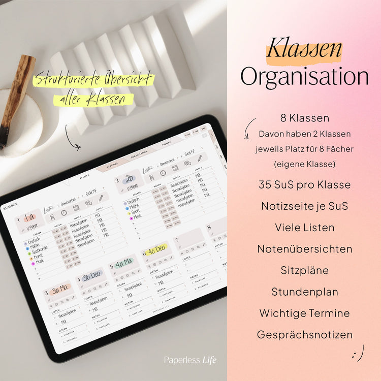 Digitaler Lehrerkalender Grundschule 24/25 "Der Gamechanger" - für GoodNotes & Co.