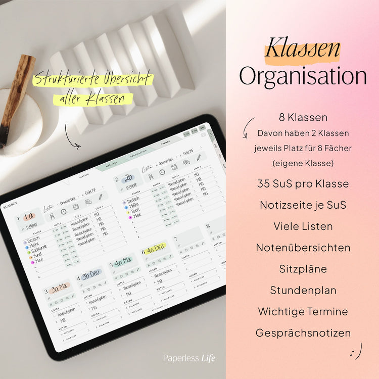 Digitaler Lehrerkalender Grundschule 24/25 "Der Gamechanger" - für GoodNotes & Co.