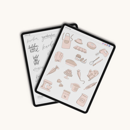 148 Digitale Sticker | Backen