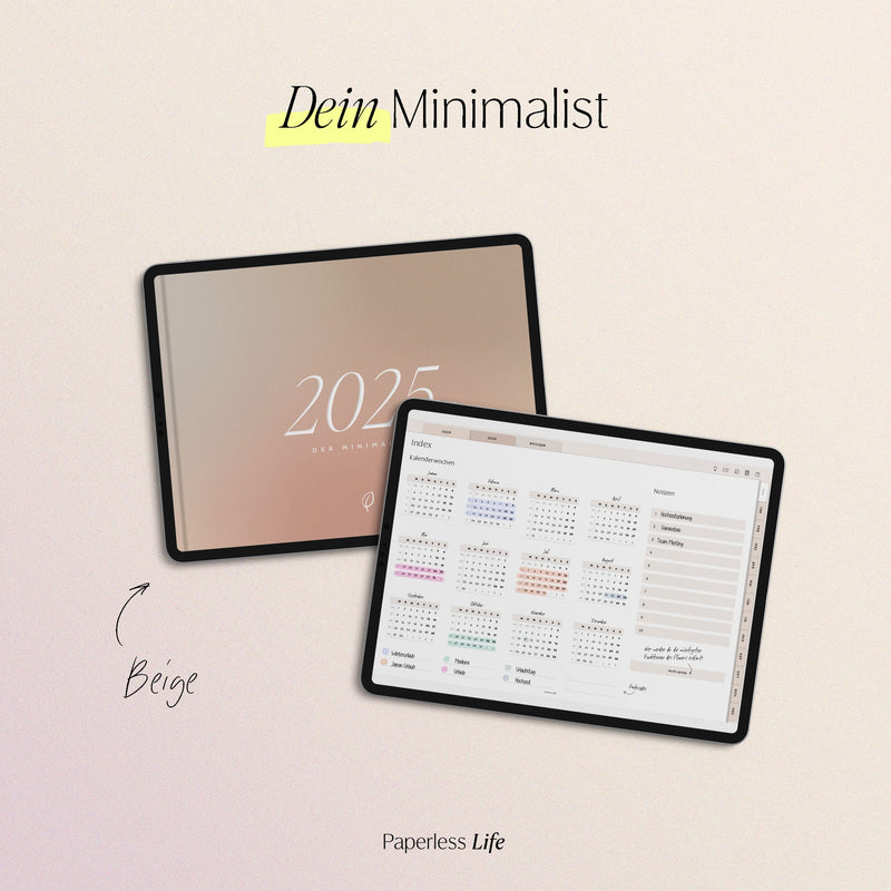 Digitaler Planer 2025 | Der Minimalist