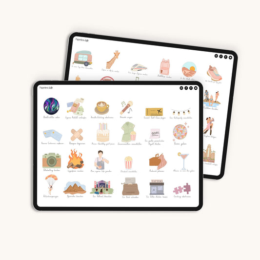 120+ Bucket-List-Sticker | Für Ziele, die Spaß machen