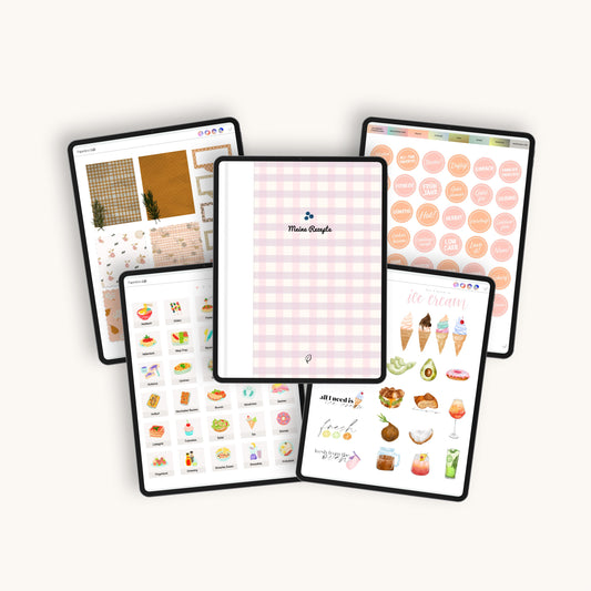 Digitales Chefkoch Bundle | Digitales Rezeptbuch + alle Sticker