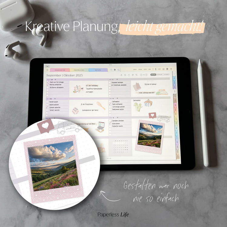 150 Color Changing Goodnotes Sticker | Bilderrahmen