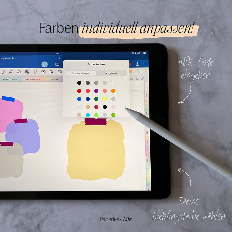 Color Changing Goodnotes Sticker | Notizzettel | Set 1