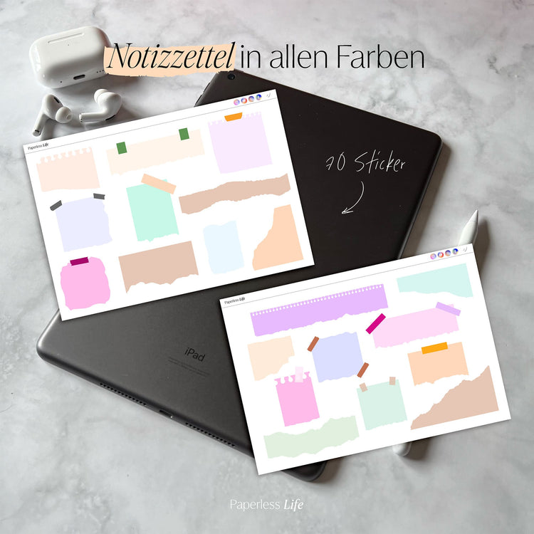 Color Changing Goodnotes Sticker | Notizzettel | Set 1