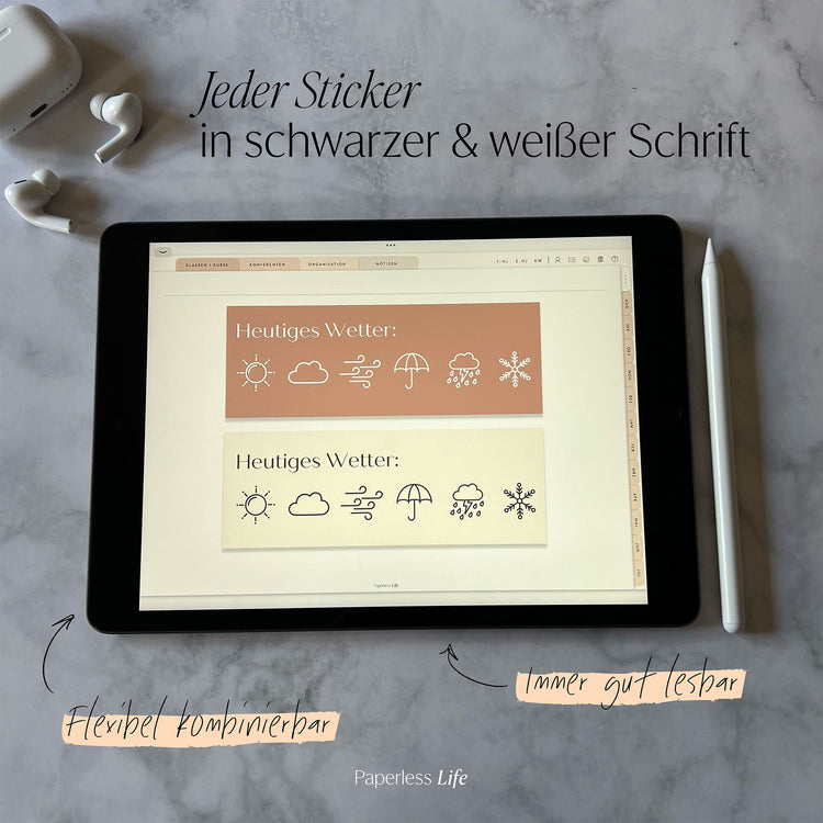 Color Changing Goodnotes Sticker | Planungssticker