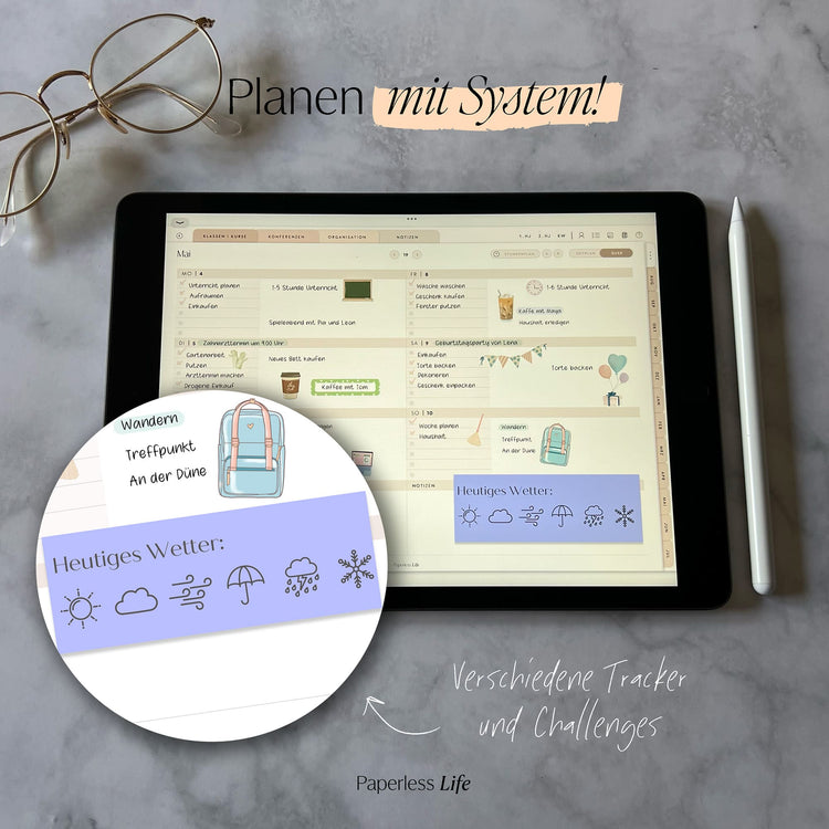 Color Changing Goodnotes Sticker | Planungssticker