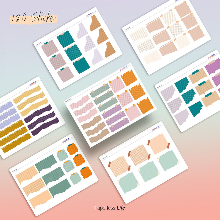 Color Changing Goodnotes Sticker | Notizzettel | Set 2