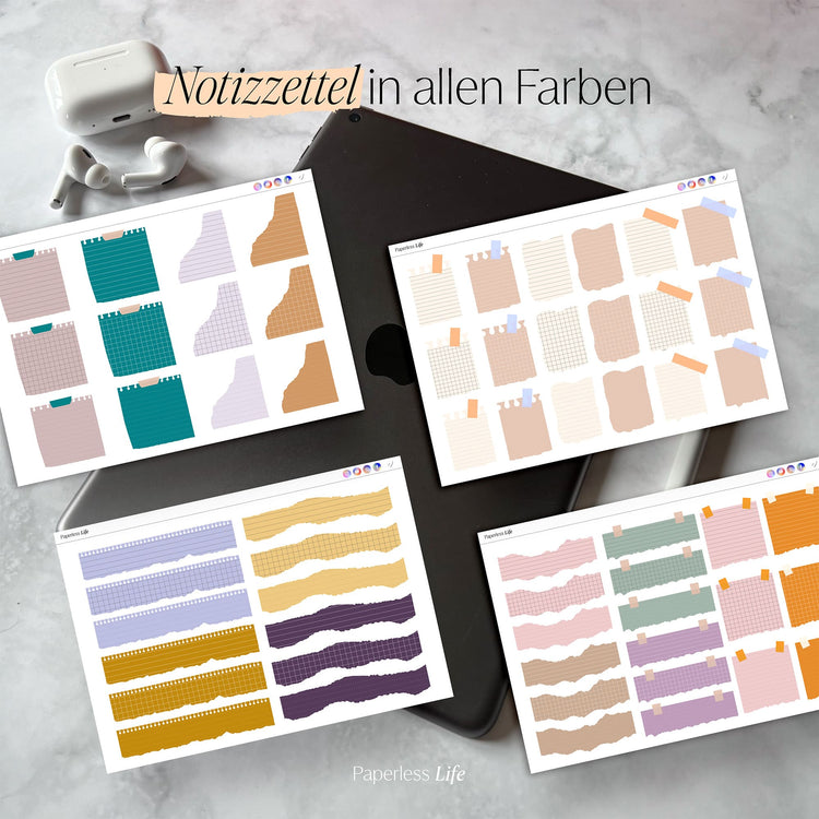 Color Changing Goodnotes Sticker | Notizzettel | Set 2