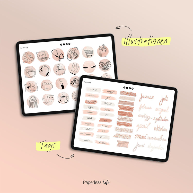 250+ Digitale Sticker | Beige-Lovers