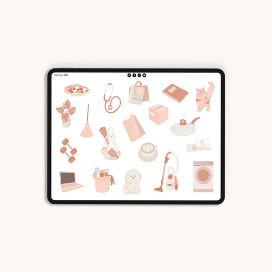 250+ Digitale Sticker | Beige-Lovers