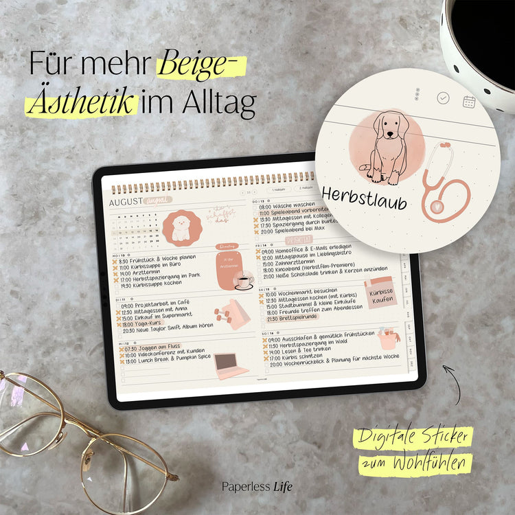 250+ Digitale Sticker | Beige-Lovers