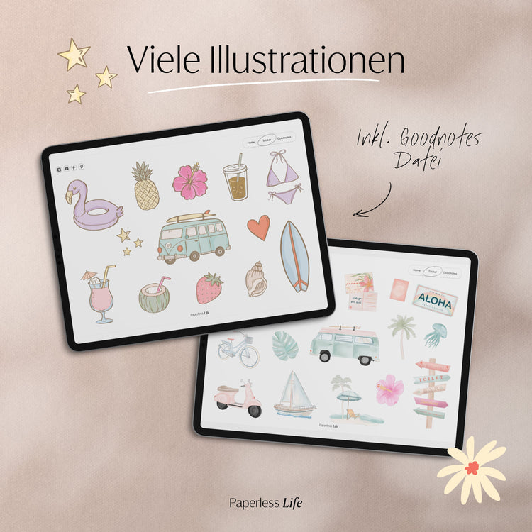 Digitale Sticker Sommer | Summer Breeze