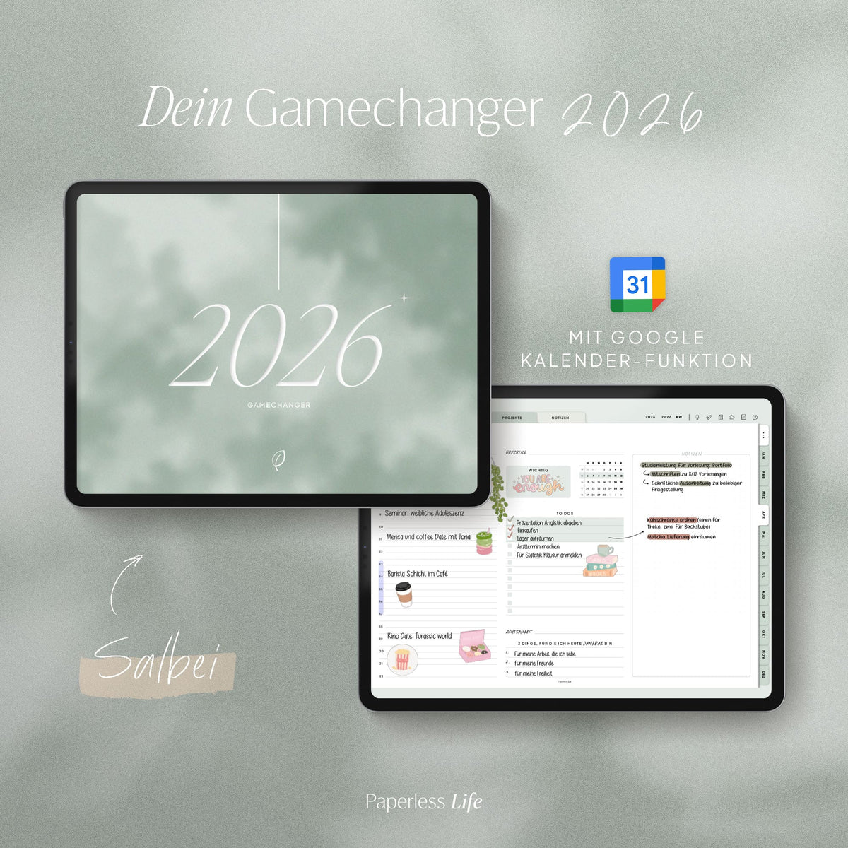 Digitaler Planer 2026 | Der Gamechanger