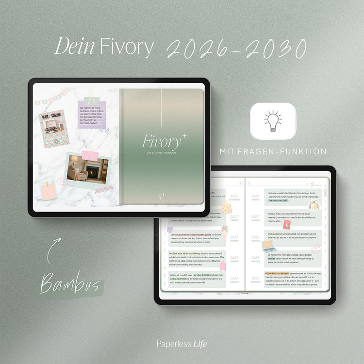 Fivory Bundle – Das 5-Jahres-Tagebuch | 2026-2030