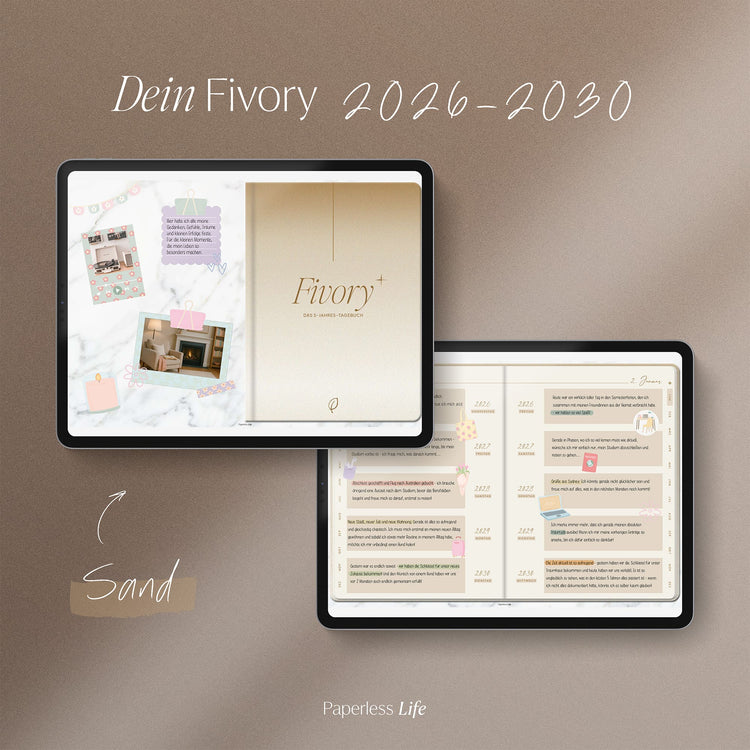 Fivory – Das 5-Jahres-Tagebuch | 2026-2030