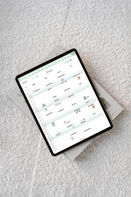 Digitaler Familienplaner 2025 | Wandkalender (Testversion für das restliche Jahr)