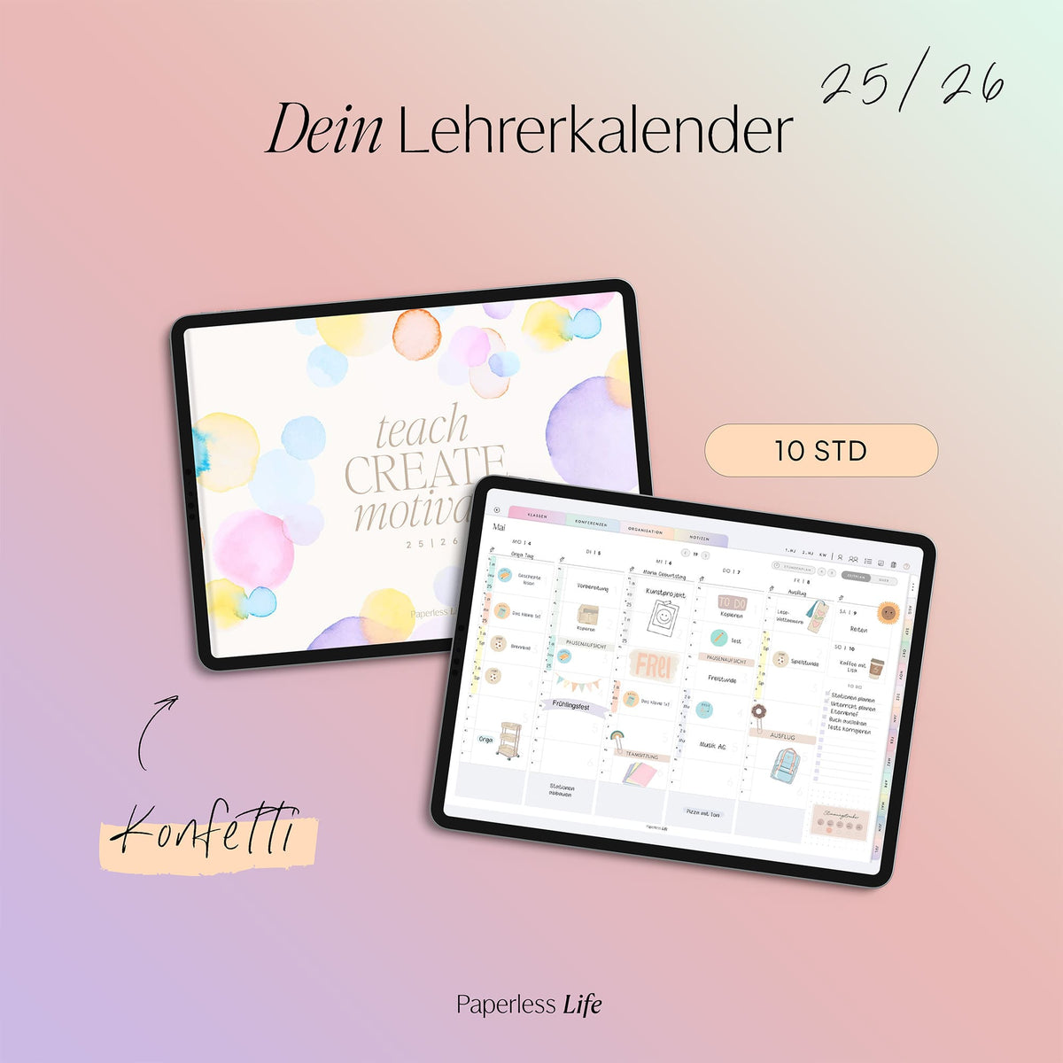 Digitaler Lehrerkalender Grundschule 25/26 "Der Gamechanger"