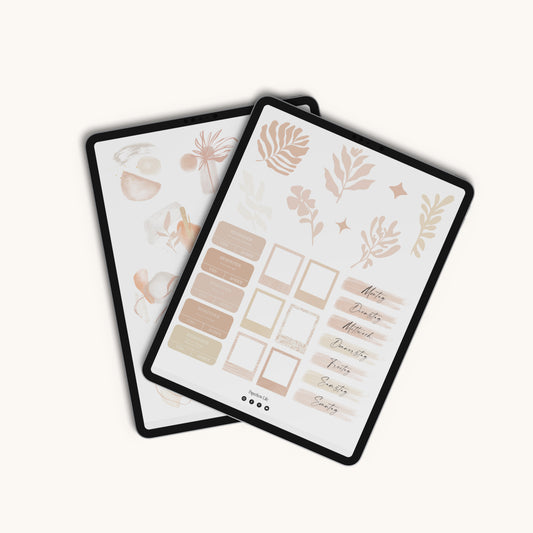 160+ Digital Stickers | Decorative Journal Stickers