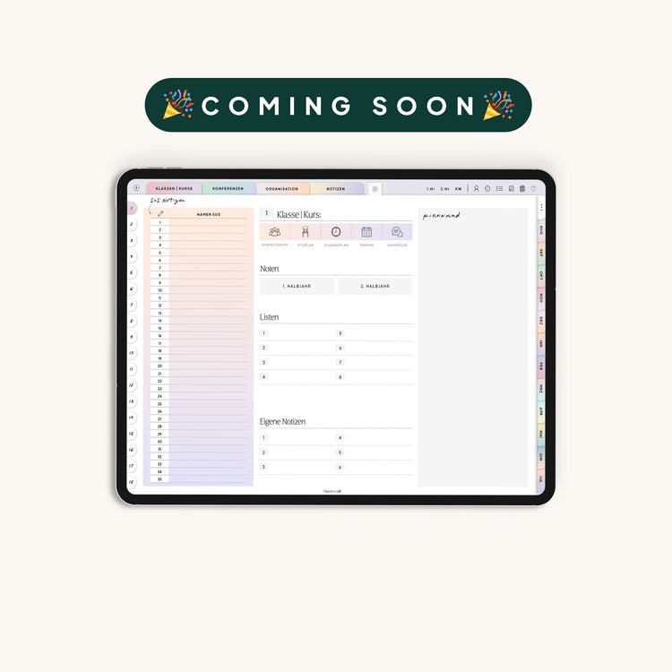Digitaler Lehrerkalender 26/27 | Coming Soon