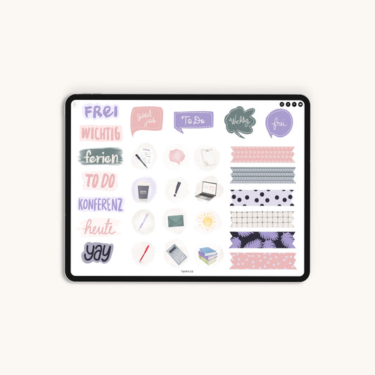 600+ Digital Stickers | From the current Teacher's Calendar 24/25