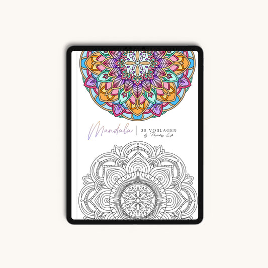 Digitales Malbuch - Mandala