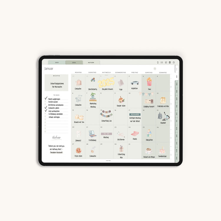 Digitaler Planer 2025 | Der Minimalist