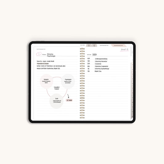 Digitales Mitschriftenheft Studium