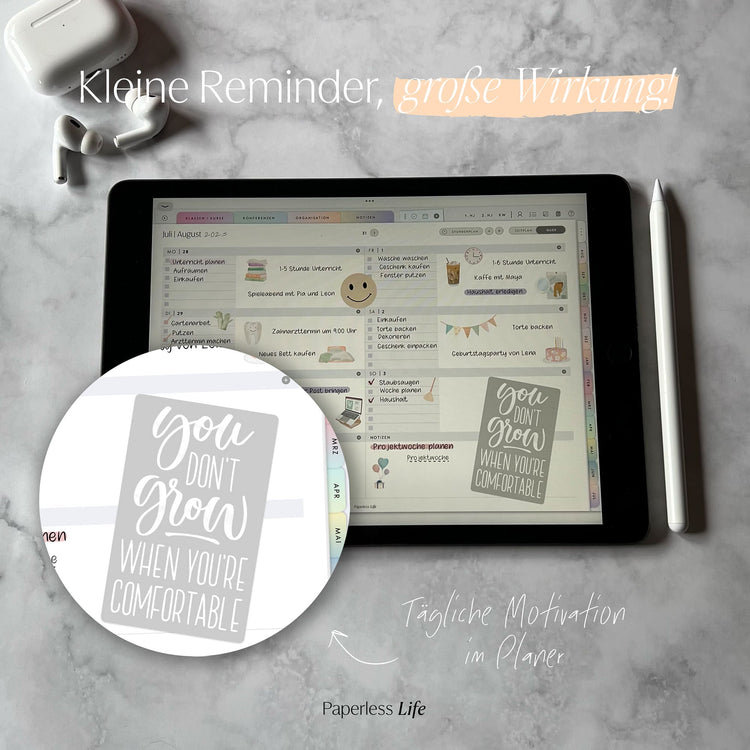 Color Changing Goodnotes Sticker | Motivationssprüche