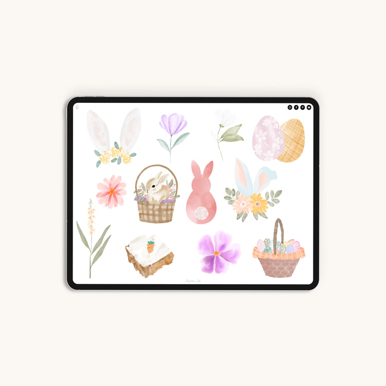 100 Digitale Sticker | Ostern