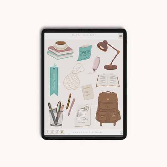 🎁 49 Digital Stickers | Back to School (100% off)