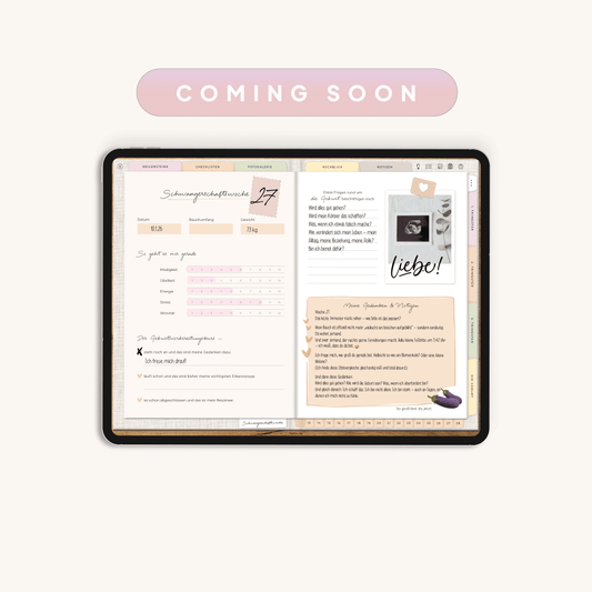 Digitales Schwangerschaftstagebuch | Coming Soon