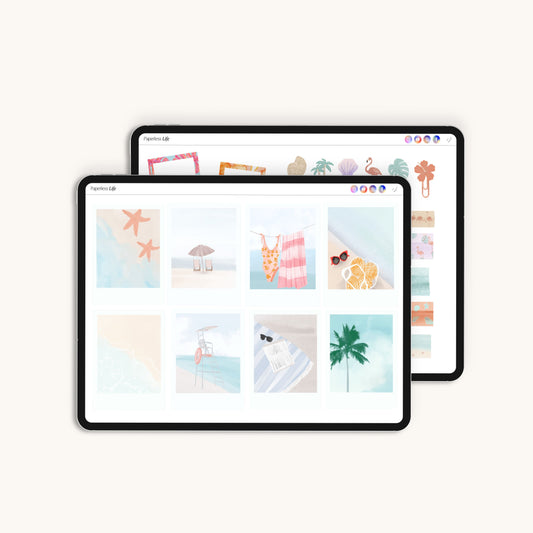 200+ Digital Stickers | Summer Vacation