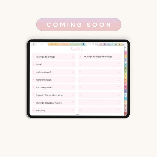 Digitaler Studienplaner 25/26 | Coming Soon