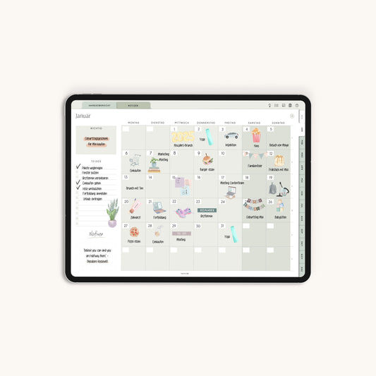 Undated Digital Planner I for Goodnotes and much more I the Minimalist