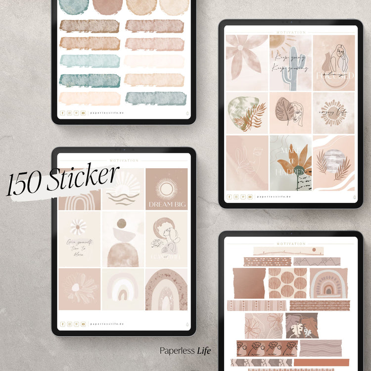 Digitale Sticker | Motivationssprüche