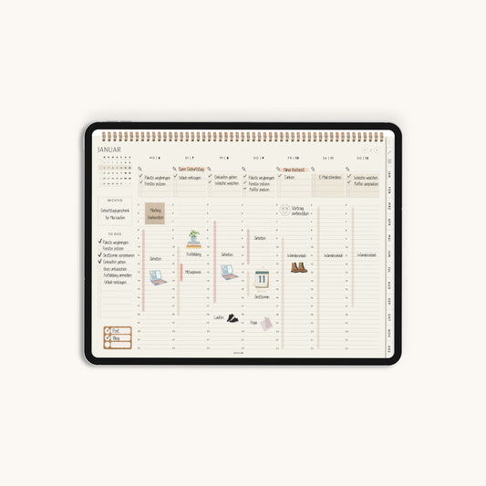 Digitaler Wochenplaner 2025