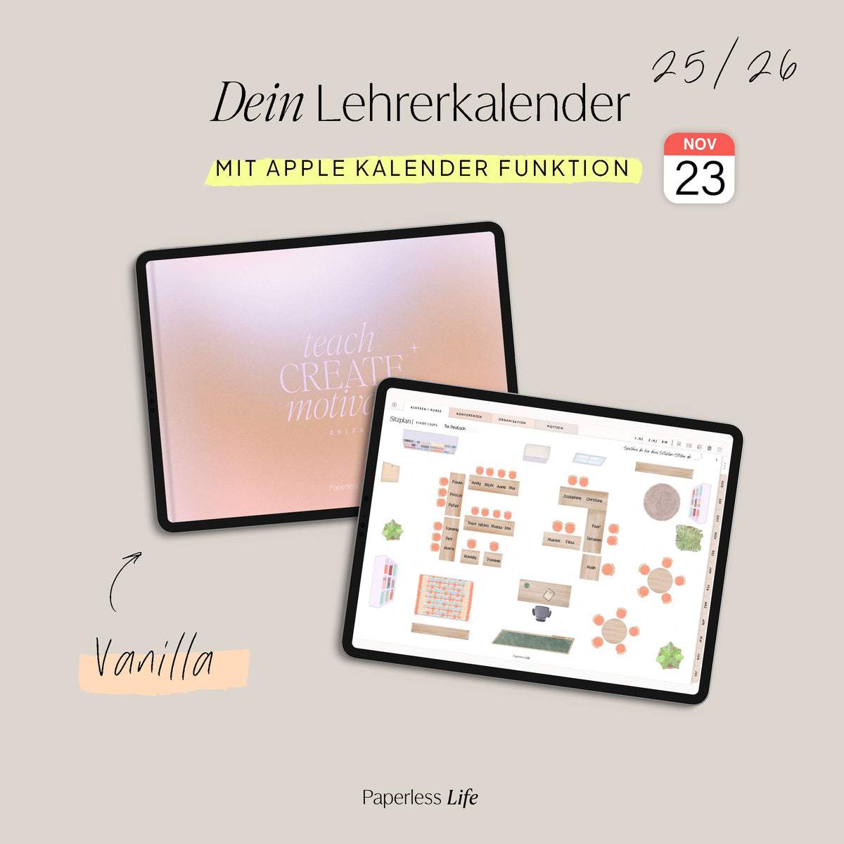 Alle digitalen Lehrerkalender 25/26