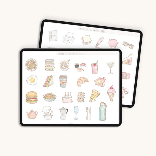 Digitale Sticker | Pastel Life Illustrations