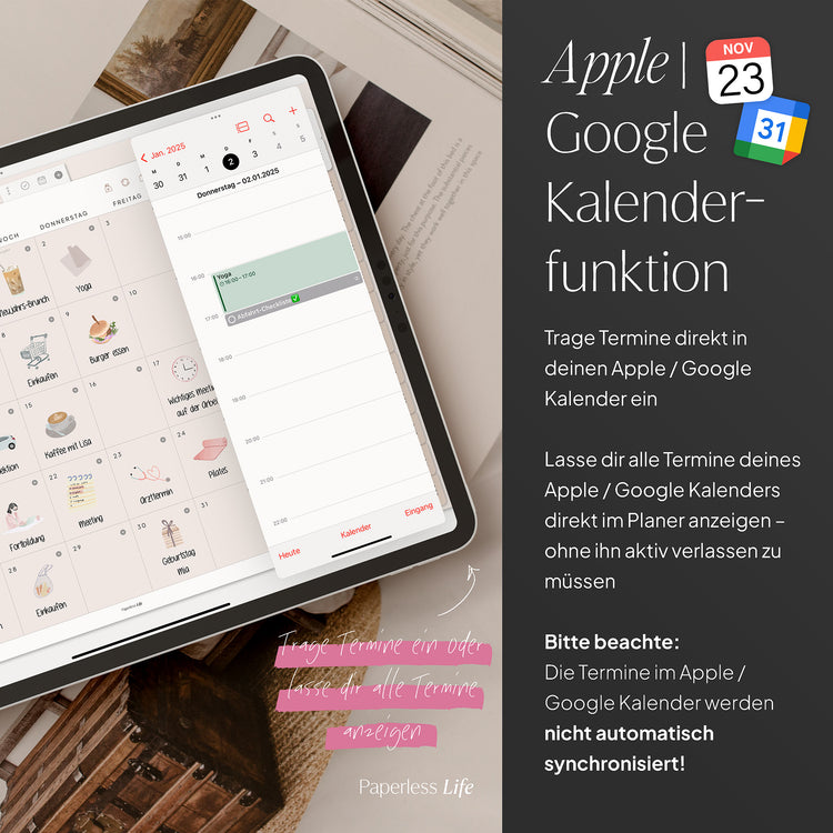 Undatierter Digitaler Planer I für Goodnotes u.v.m. I der Minimalist