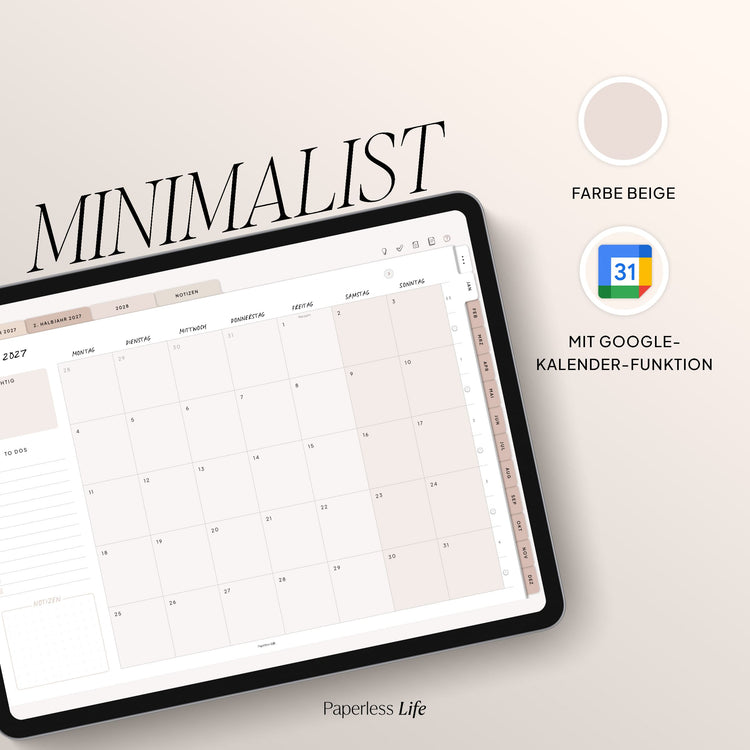 Digitaler Planer 2027 | Der Minimalist