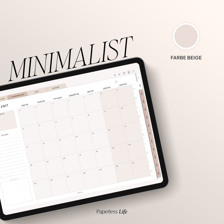 Digitaler Planer 2027 | Der Minimalist
